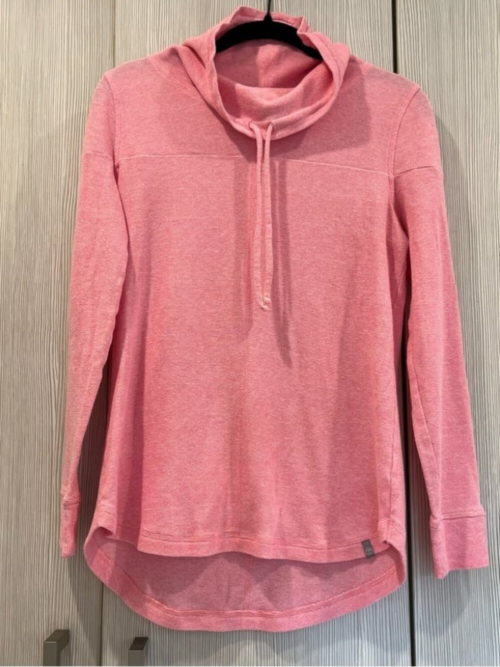 NEW T by Talbots | Powder Pink Cowl Neck Pullover Textured Top | Small